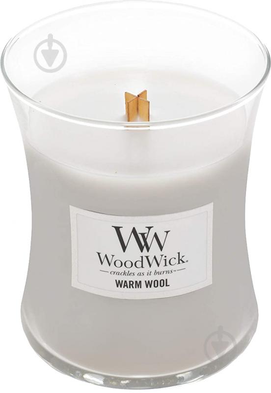 Свеча ароматическая Woodwick Medium Warm Wool 275 г - фото 2 Свеча ароматическая Woodwick Medium Warm Wool 275 г - фото 2