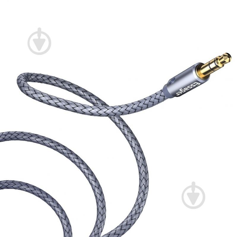 Кабель акустичний Essager Monster Headphone Extension Cable Jack 3.5mm Audio Aux Cable 2 м сірий (EYPY35-MYA0G) - фото 3