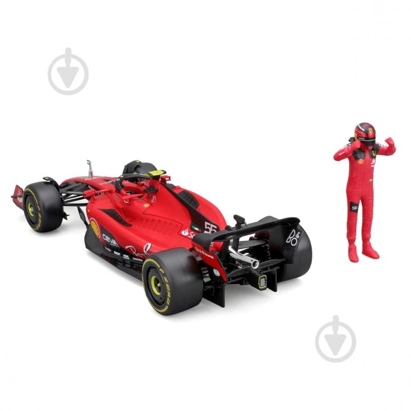 Автомодель Bburago 1:24 з фігуркою Ferrari SF-23 18-26809 - фото 5 Автомодель Bburago 1:24 з фігуркою Ferrari SF-23 18-26809 - фото 5