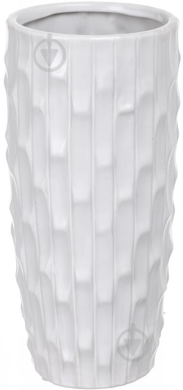 Ваза керамическая Luna Эля 13x28 см 28 см белая PS32821 - фото 1 Ваза керамическая Luna Эля 13x28 см 28 см белая PS32821 - фото 1