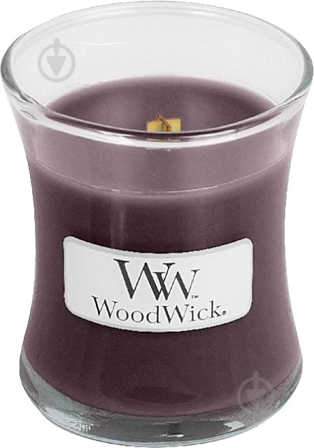 Свеча ароматическая Woodwick Mini Black Plum Cognac 85 г - фото 2