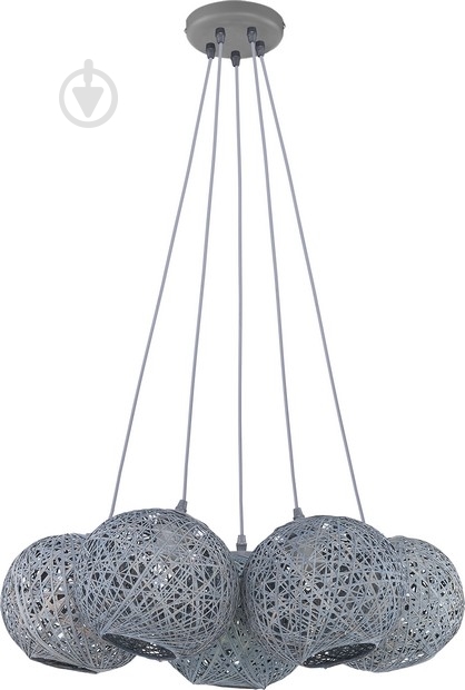 Люстра підвісна TK Lighting Backaz Gray 5x60 Вт E27 сірий 1868 - фото 1