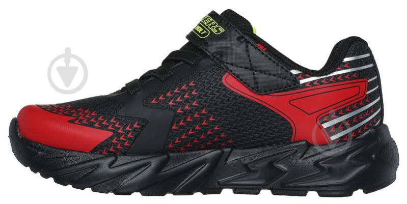 Кроссовки детские демисезонные Skechers FLEX-GLOW BOLT 400138L BKRD р.28,5 черные - фото 2