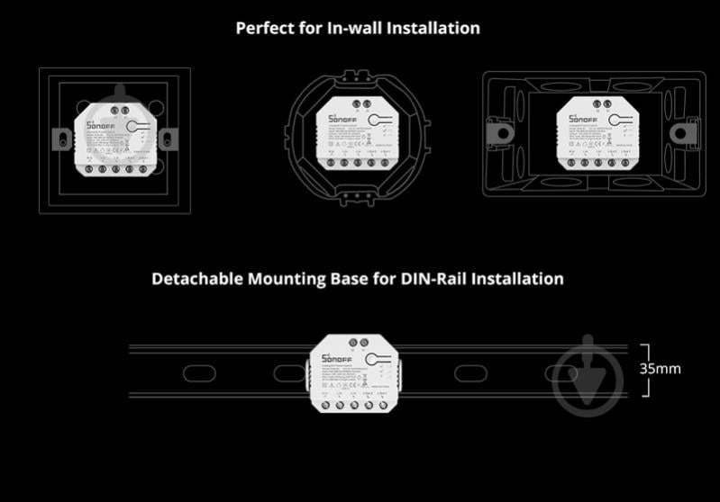 Умное реле-переключатель Sonoff Wi-Fi с двойным реле - фото 3