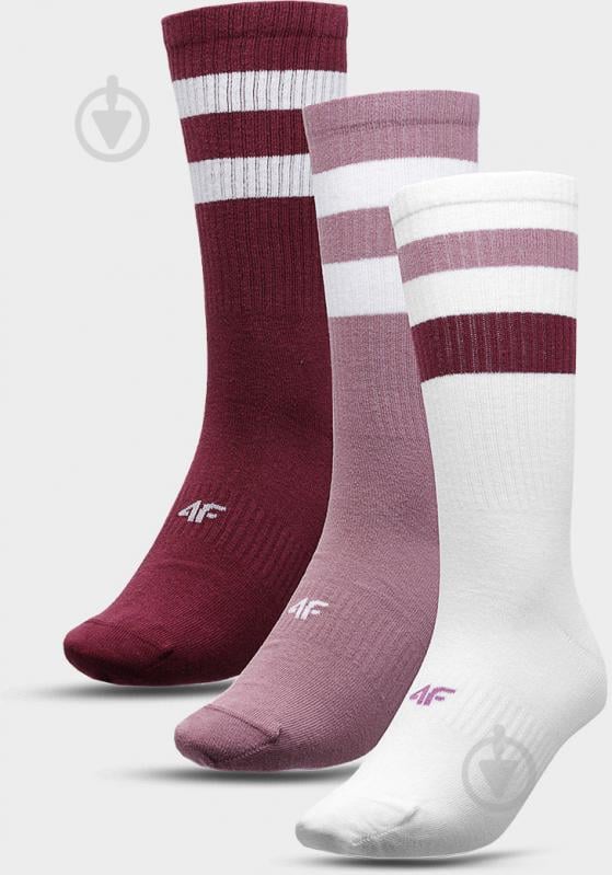 Носки 4F SOCKS CAS U206 (3PACK) 4FAW23USOCU206-91S р.43-46 разноцветный 3 пари шт. - фото 1