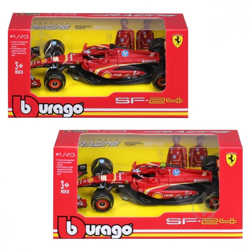 Автомодель Bburago 1:43 Ferrari Racing SF-24 18-36844 - фото 7
