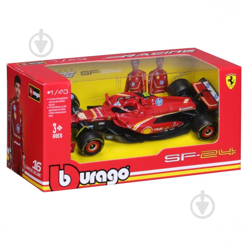 Автомодель Bburago 1:43 Ferrari Racing SF-24 18-36844 - фото 9