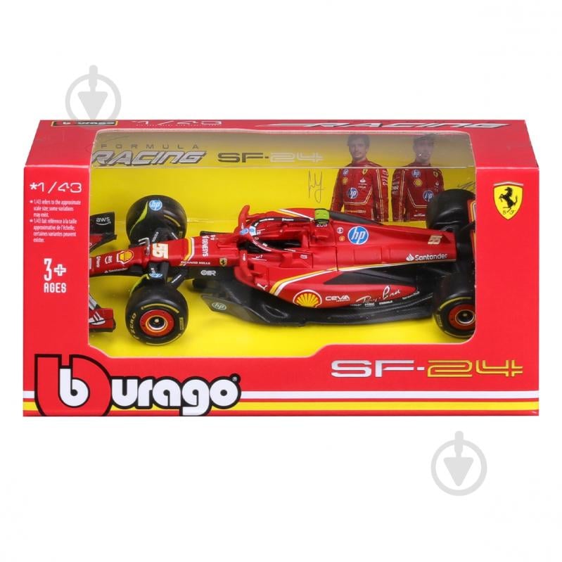 Автомодель Bburago 1:43 Ferrari Racing SF-24 18-36844 - фото 10