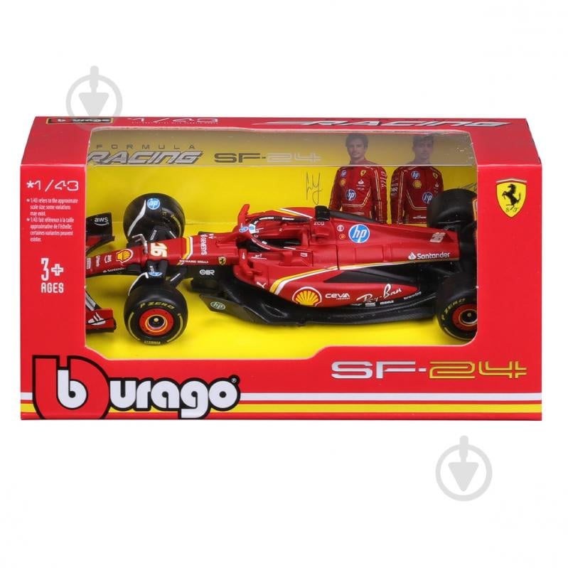 Автомодель Bburago 1:43 Ferrari Racing SF-24 18-36844 - фото 11