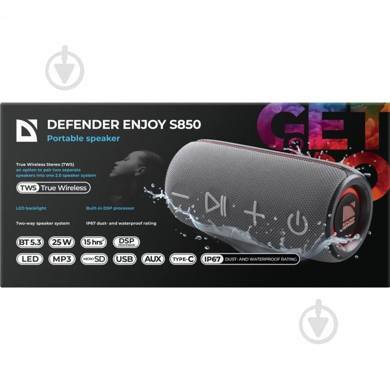 Акустическая система Defender Enjoy S850 1.0 grey (65851) - фото 8