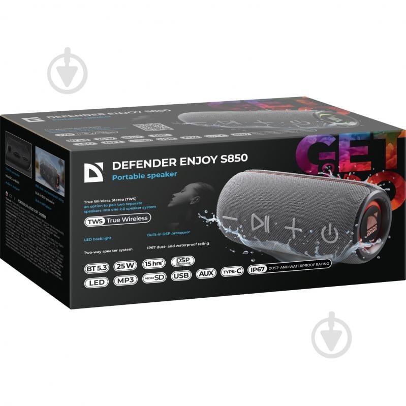 Акустическая система Defender Enjoy S850 1.0 grey (65851) - фото 9