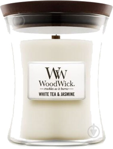 Свічка ароматична Woodwick Mini White Tea & Jasmine 85г - фото 1