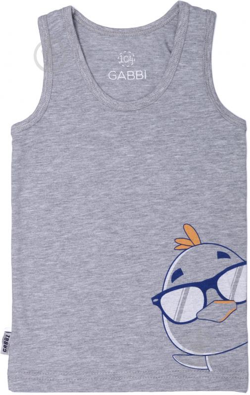 Майка дитяча для хлопчиківдитячі GABBI р.98 сірий 11111 - фото 1