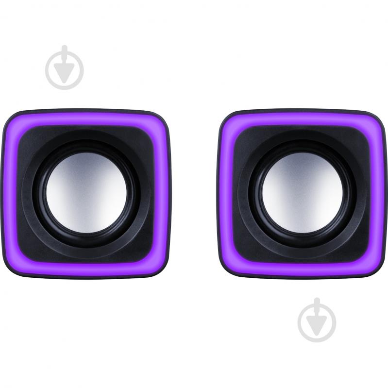 Акустическая система Defender Solar 7 2.0 black 6Вт, RGB подсветка, USB - фото 1