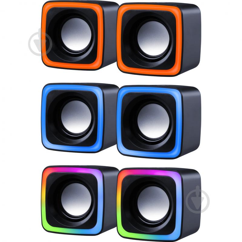Акустическая система Defender Solar 7 2.0 black 6Вт, RGB подсветка, USB - фото 10