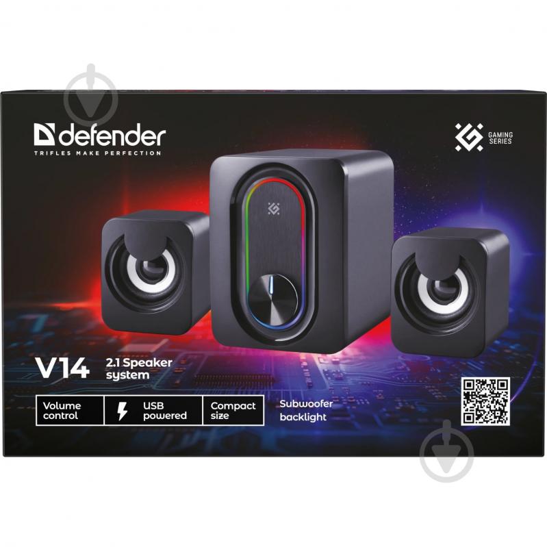 Акустична система Defender V14 2.1 black 11Вт, Bluetooth, USB - фото 6