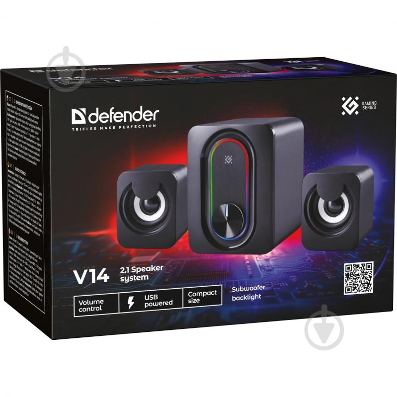 Акустична система Defender V14 2.1 black 11Вт, Bluetooth, USB - фото 7