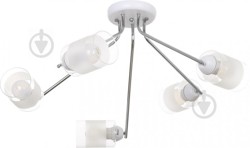 Світильник стельовий Accento lighting ALKK-GH96370B-5 5x60 Вт E27 хром - фото 1