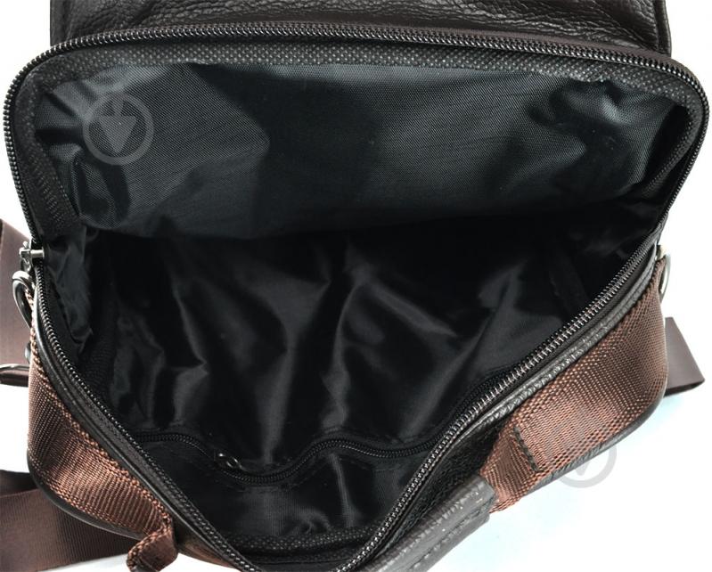 Сумка-мессенджер мужская HD Leather NM24-109C коричневый - фото 3