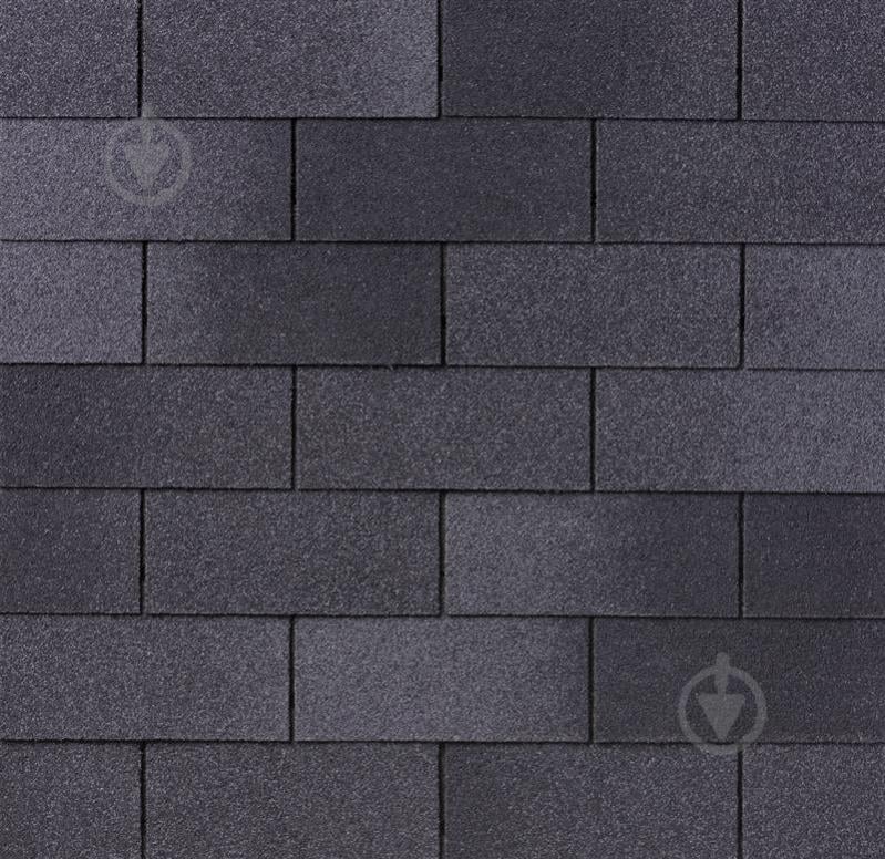 Бітумна черепиця IKO Superglass 3Т Dual Black (52) 3,0 кв.м - фото 1