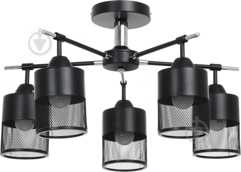 Светильник потолочный Accento lighting Narcissus ALKK-GH10382-5 5x40 Вт E14 черный - фото 1