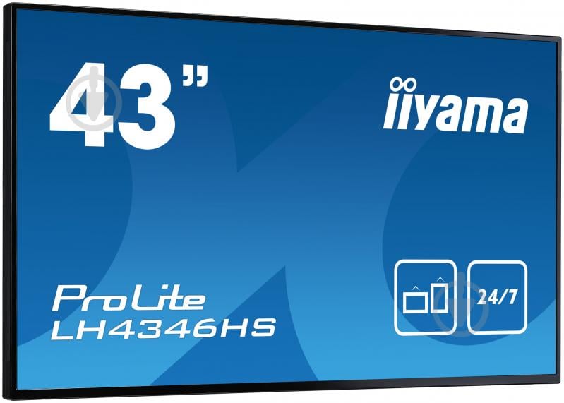 Дисплей інформаційний Iiyama 43 LH4346HS-B1 - фото 2