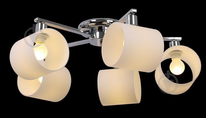 Світильник стельовий Accento lighting ALKK-GH96360-5 5x40 Вт E14 хром - фото 3