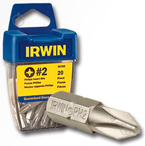 Набор бит Irwin INSERT BIT 1/4"/25MM PH2 10 шт. - фото 2