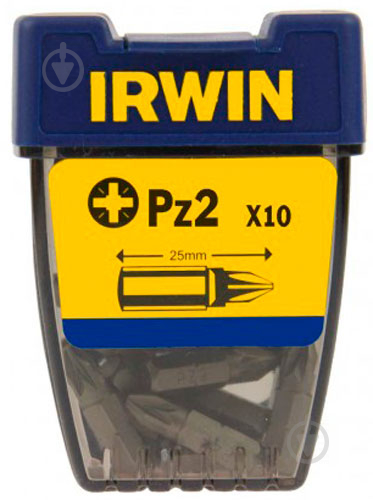 Набор бит Irwin INSERT BIT 1/4"/25MM PZ2 10 шт. - фото 3