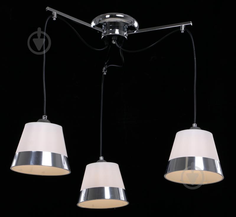 Світильник стельовий Accento lighting ALKK-GH96305-3 3x40 Вт E14 хром - фото 2