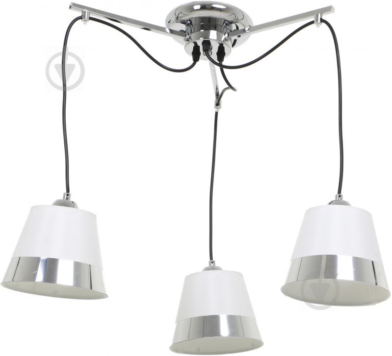 Світильник стельовий Accento lighting ALKK-GH96305-3 3x40 Вт E14 хром - фото 1