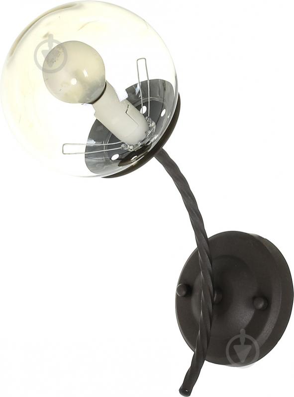 Бра Accento lighting ALKK-GH96284-1W 1x40 Вт E14 чорний - фото 1