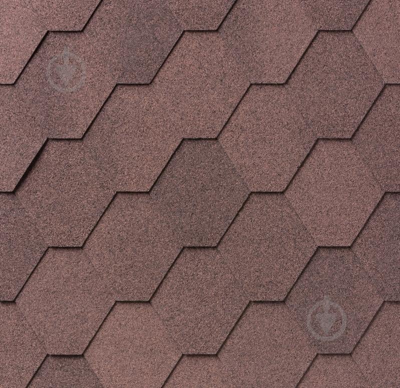 Битумная черепица IKO Superglass Hex Dual Brown (07) 3 кв.м - фото 1 Битумная черепица IKO Superglass Hex Dual Brown (07) 3 кв.м - фото 1