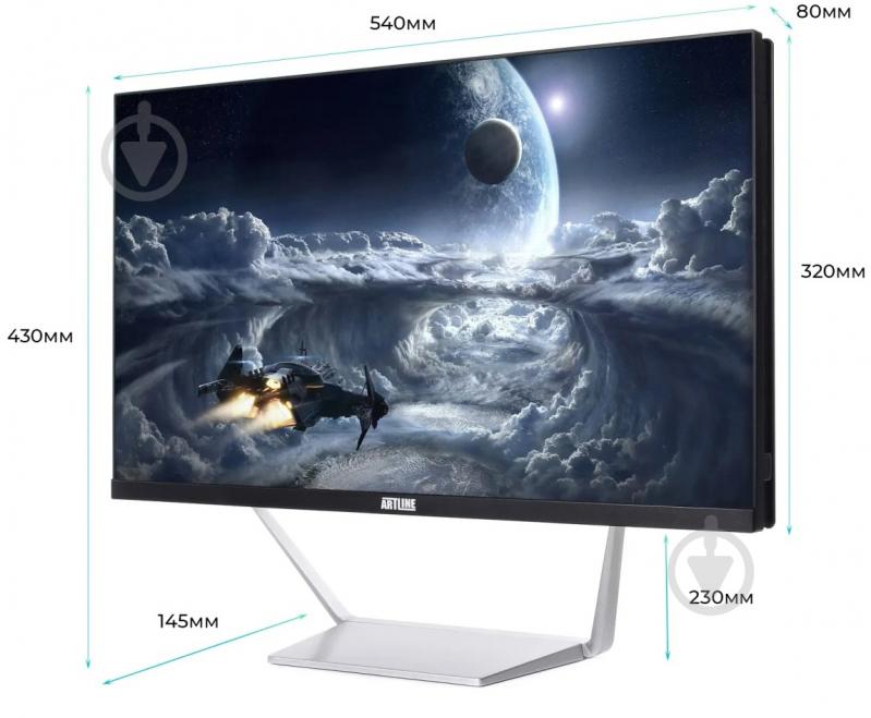 Моноблок Artline Business M67 23,8 (M67v15) black/silver - фото 9