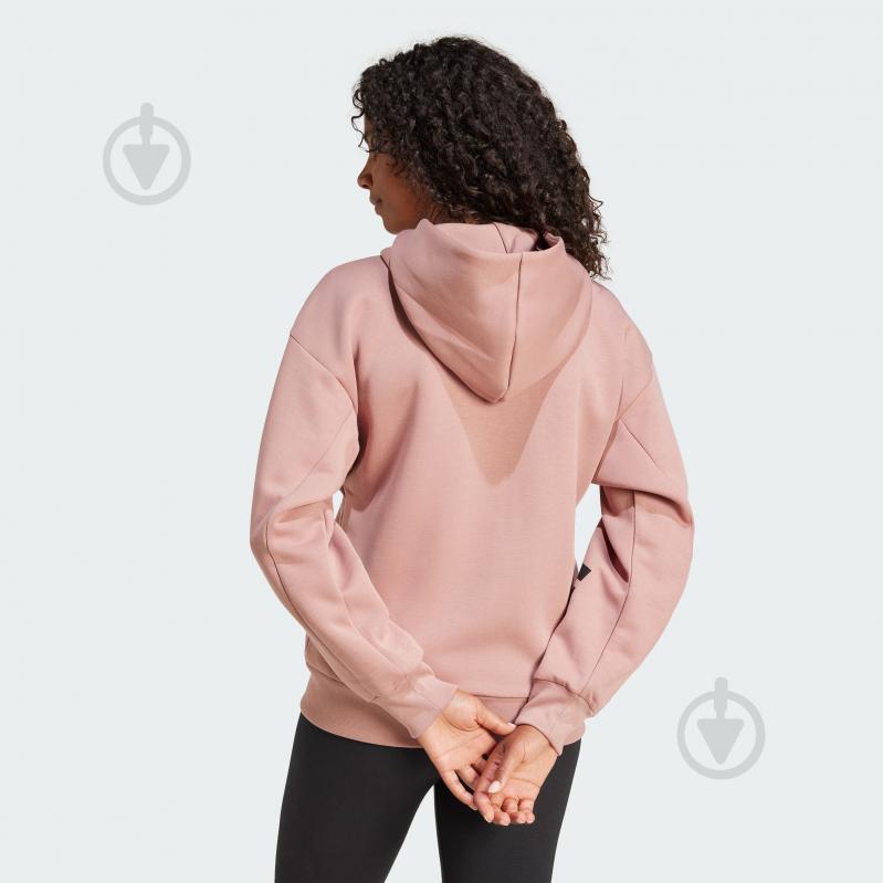 Джемпер Adidas W FI 3S FZ HD JE0177 р.XS коричневий - фото 2