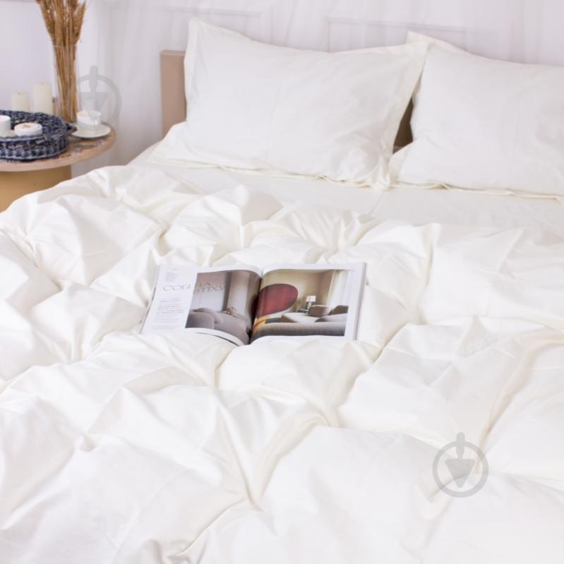 Наволочка поплін Poplin Line 002 Milky White 50x70 см білий MirSon - фото 4