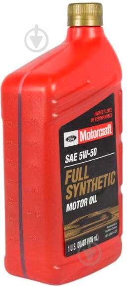 Моторное масло Ford Motorcraft Full Synthetic Motor Oil 5W-50 0,946 л (XO5W50Q1GT) - фото 2