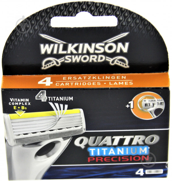 Сменный картридж WILKINSON SWORD Quattro Precision 4 шт. - фото 1