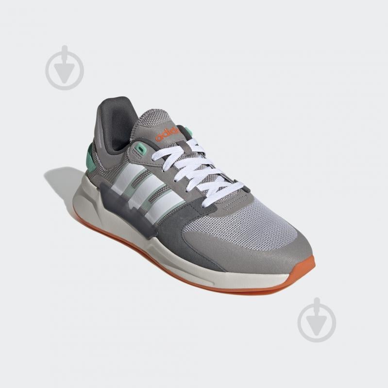 Кросівки чоловічі демісезонні Adidas RUN90S EG8655 р.43 1/3 сірі - фото 4