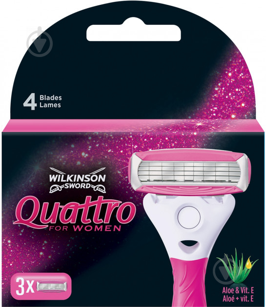 Сменный картридж WILKINSON SWORD Quattro Women 3 шт. - фото 1