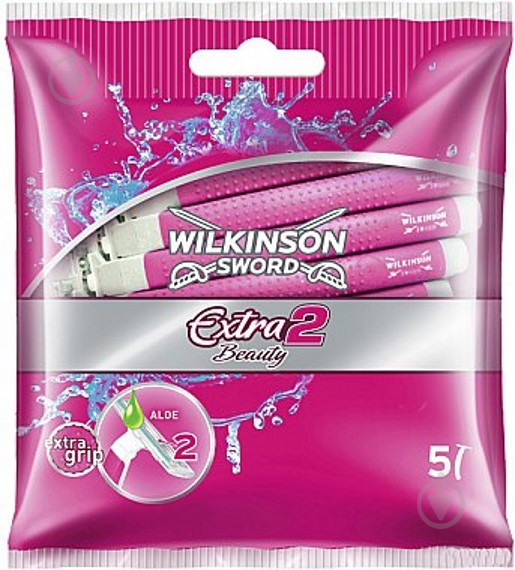 Станки одноразові WILKINSON SWORD Extra2 Beauty 5 шт. - фото 1