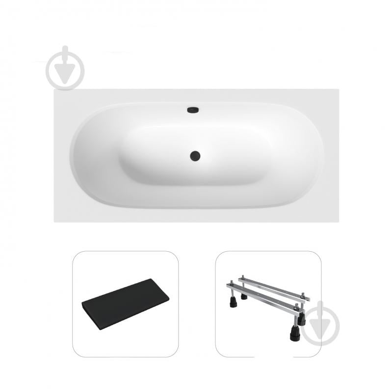 Ванна акриловая Helmken Vienna 5606SB5059 159,5х75 см комплект 3 в 1 - фото 1 Ванна акриловая Helmken Vienna 5606SB5059 159,5х75 см комплект 3 в 1 - фото 1