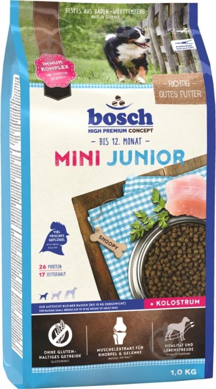 Корм сухой Bosch! для щенков HPC Junior Mini 1 кг - фото 1