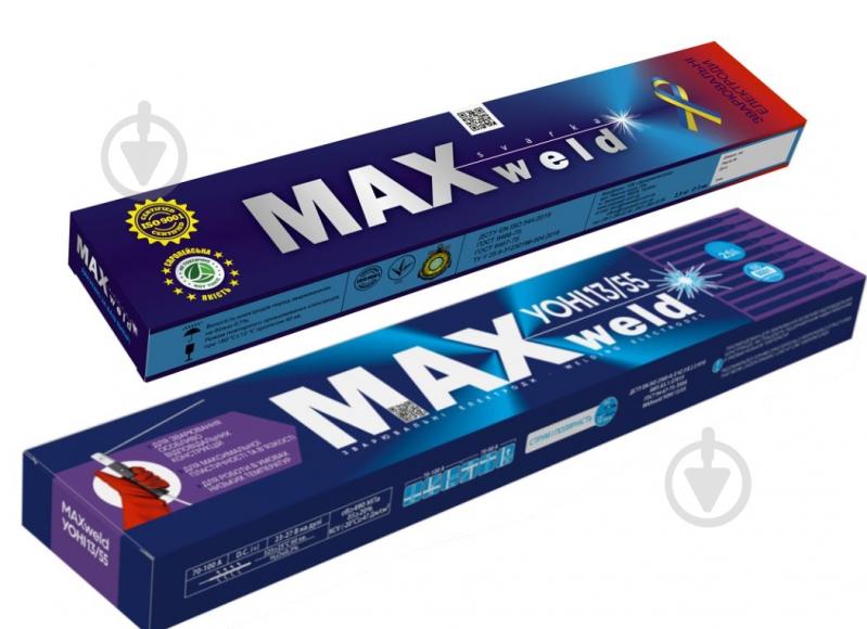 Электроды сварочные MAXweld УОНИ 13/45 4 мм 5 кг - фото 1