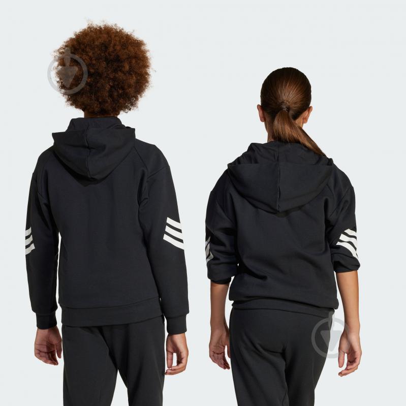 Джемпер Adidas J FI 3S FZ HD JJ4801 р.152 чорний - фото 6 Джемпер Adidas J FI 3S FZ HD JJ4801 р.152 чорний - фото 6