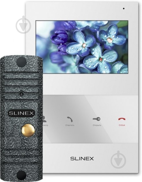 Комплект видеодомофона Slinex SQ-04 (W) + ML-16 (S) - фото 1