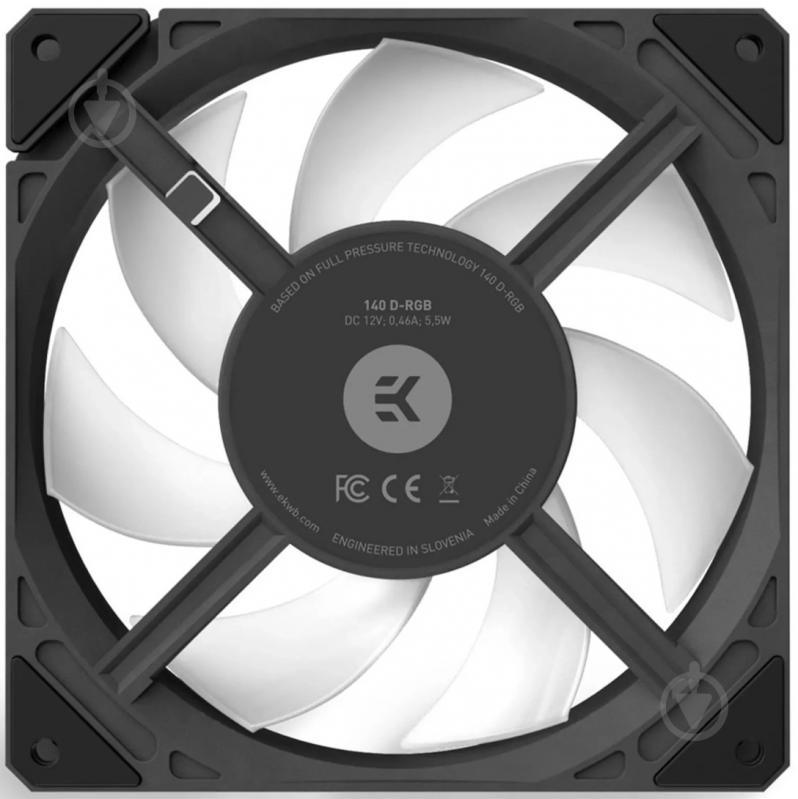 Корпусный кулер EKWB EK-Loop Fan FPT 140 D-RGB Black (600-2200rpm) - фото 4