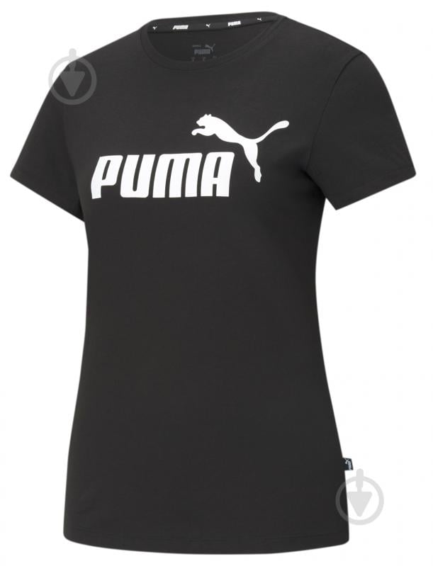 Футболка Puma ESS LOGO TEE PUMA BLACK 58677401 р.S черный - фото 2