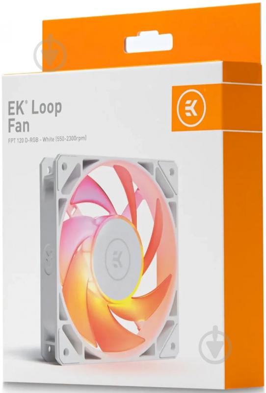 Корпусний кулер EKWB EK-Loop Fan FPT 120 D-RGB White (550-2300rpm) - фото 6