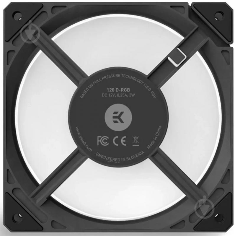 Корпусний кулер EKWB EK-Loop Fan FPT 120 D-RGB Black (550-2300rpm) - фото 5